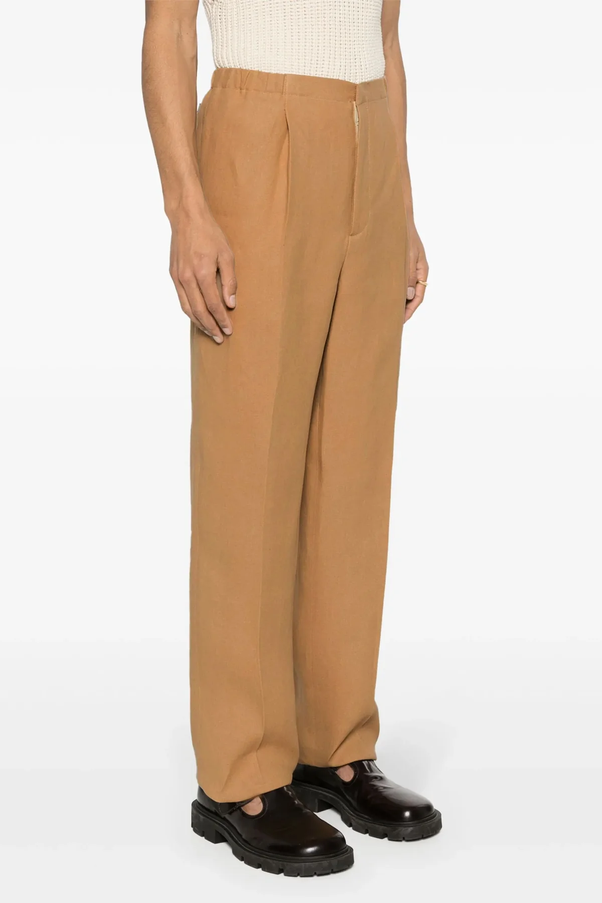 FENDI 48 paper canvas trousers