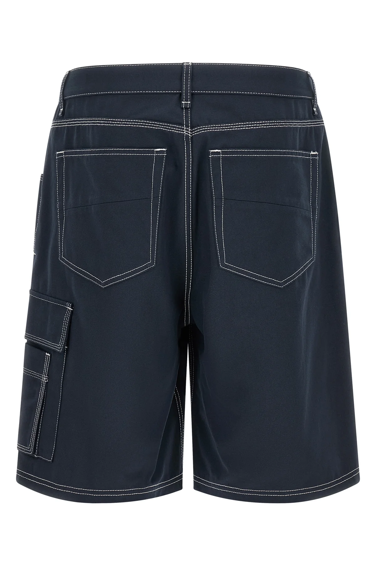 FENDI 48 fendi navy blue cotton canvas canvas bermuda shorts