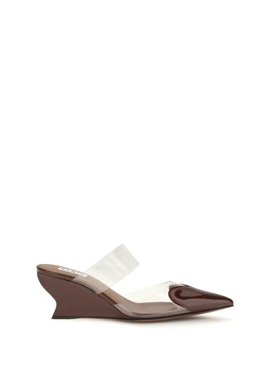 le coeur patent leather mules