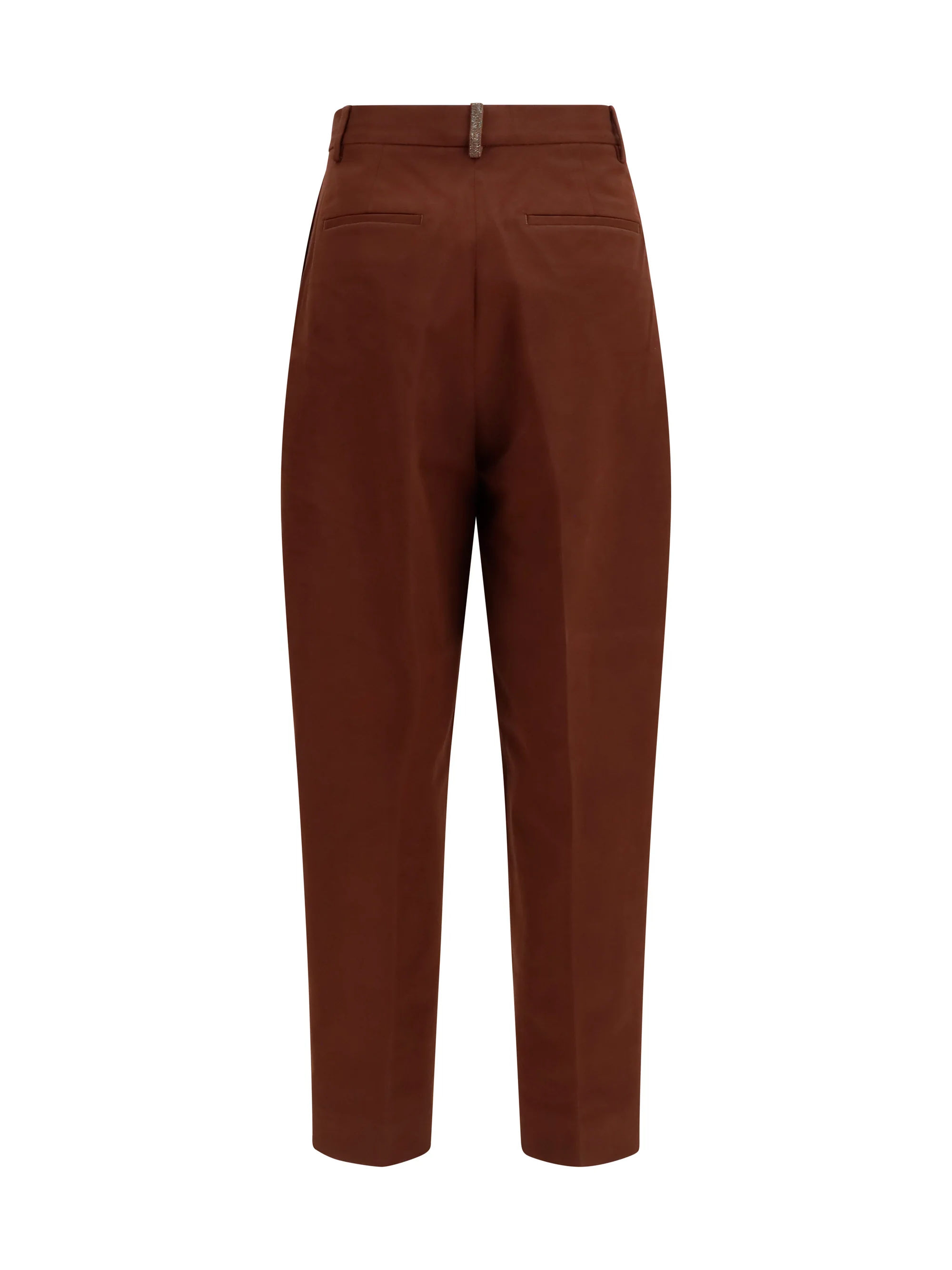 wool-blend elasticated-waist pants