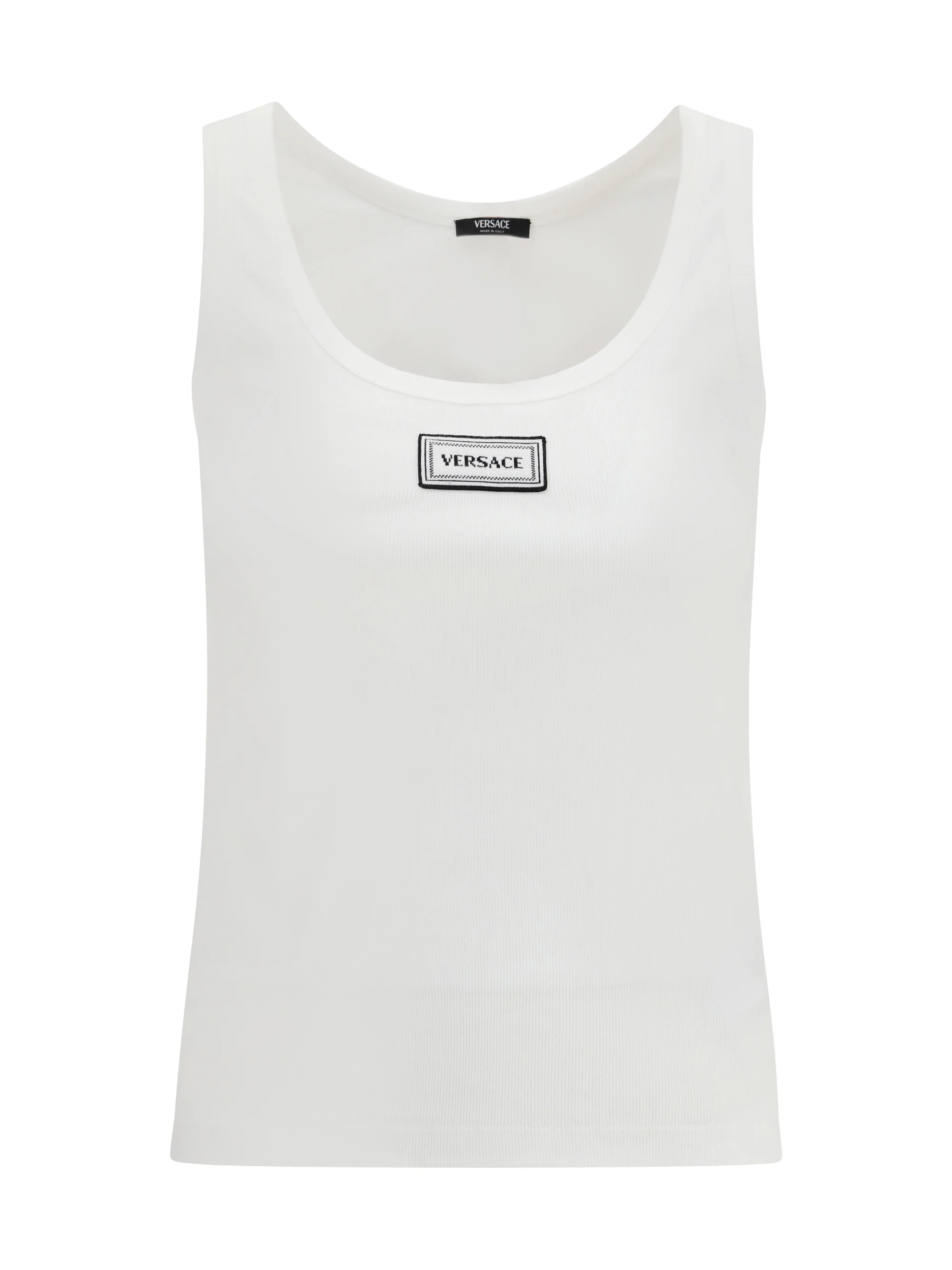 VERSACE 42 tank top in cotton rib stretch