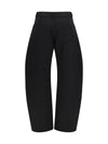 low rise rounded jeans