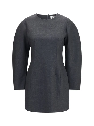 gabardine and wool dress