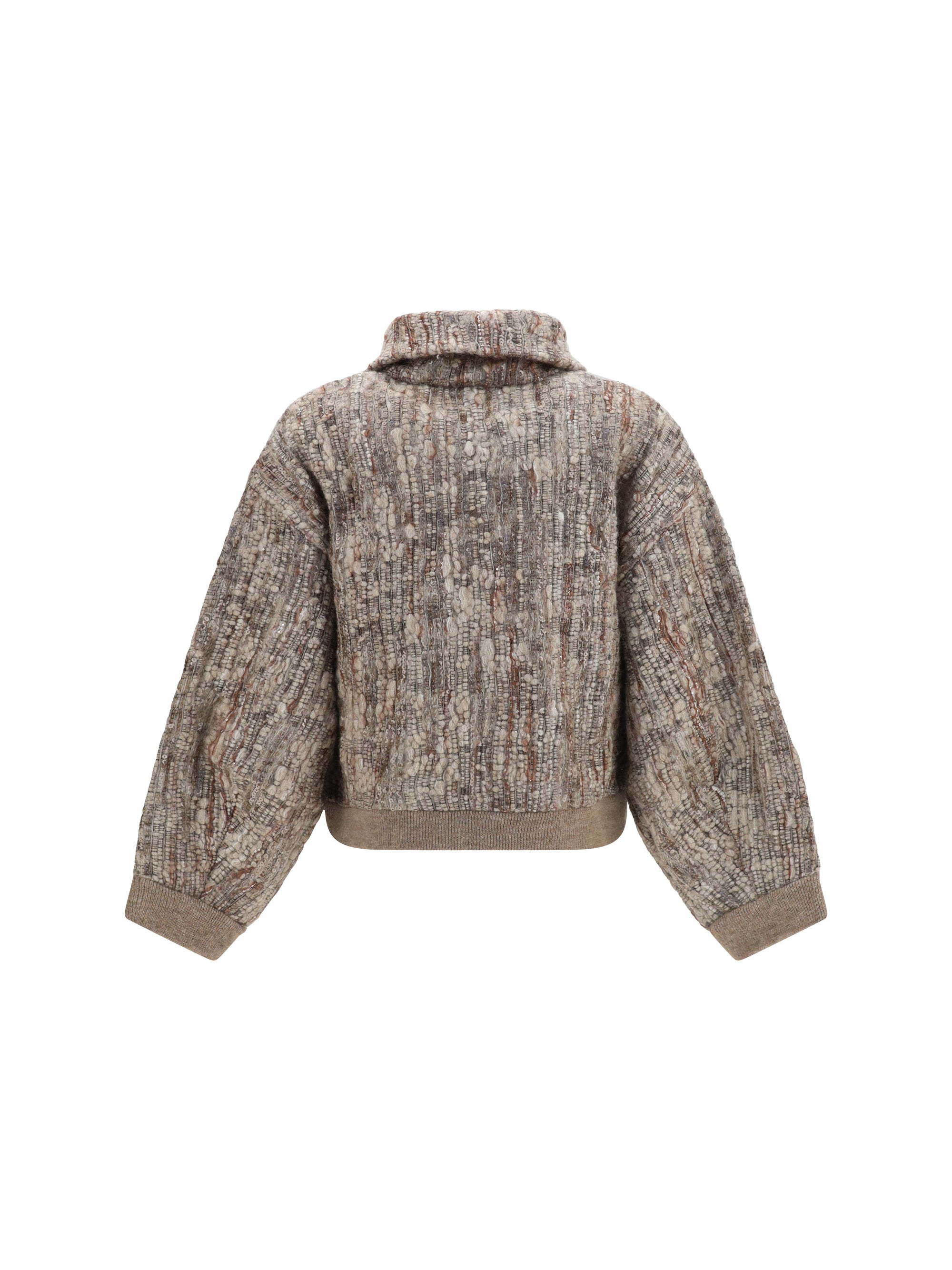 BRUNELLO CUCINELLI L perforated zip cardigan