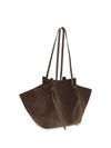 mochi large suede shoulder bag