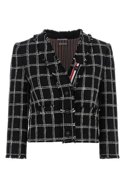 the thom browne cardigan jacket reinterprets the codes of tailoring through a cr