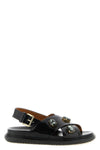fussbett smooth calf leather sandals