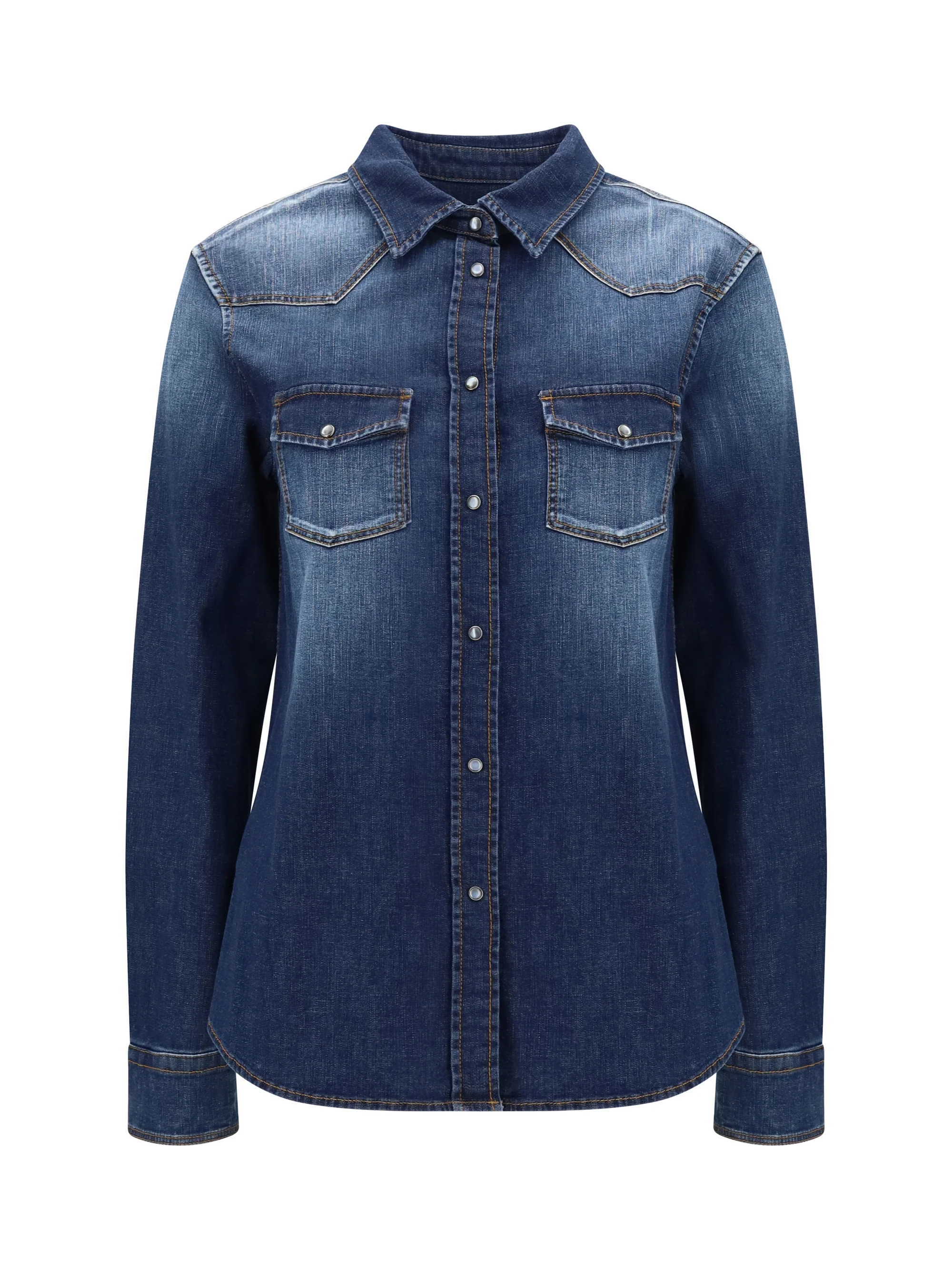 JACOB COHEN 42 lightweight denim western long sleeve shirt