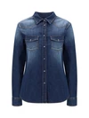 lightweight denim western long sleeve shirt