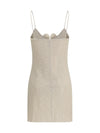 sleeveless crêpe beach mini dress