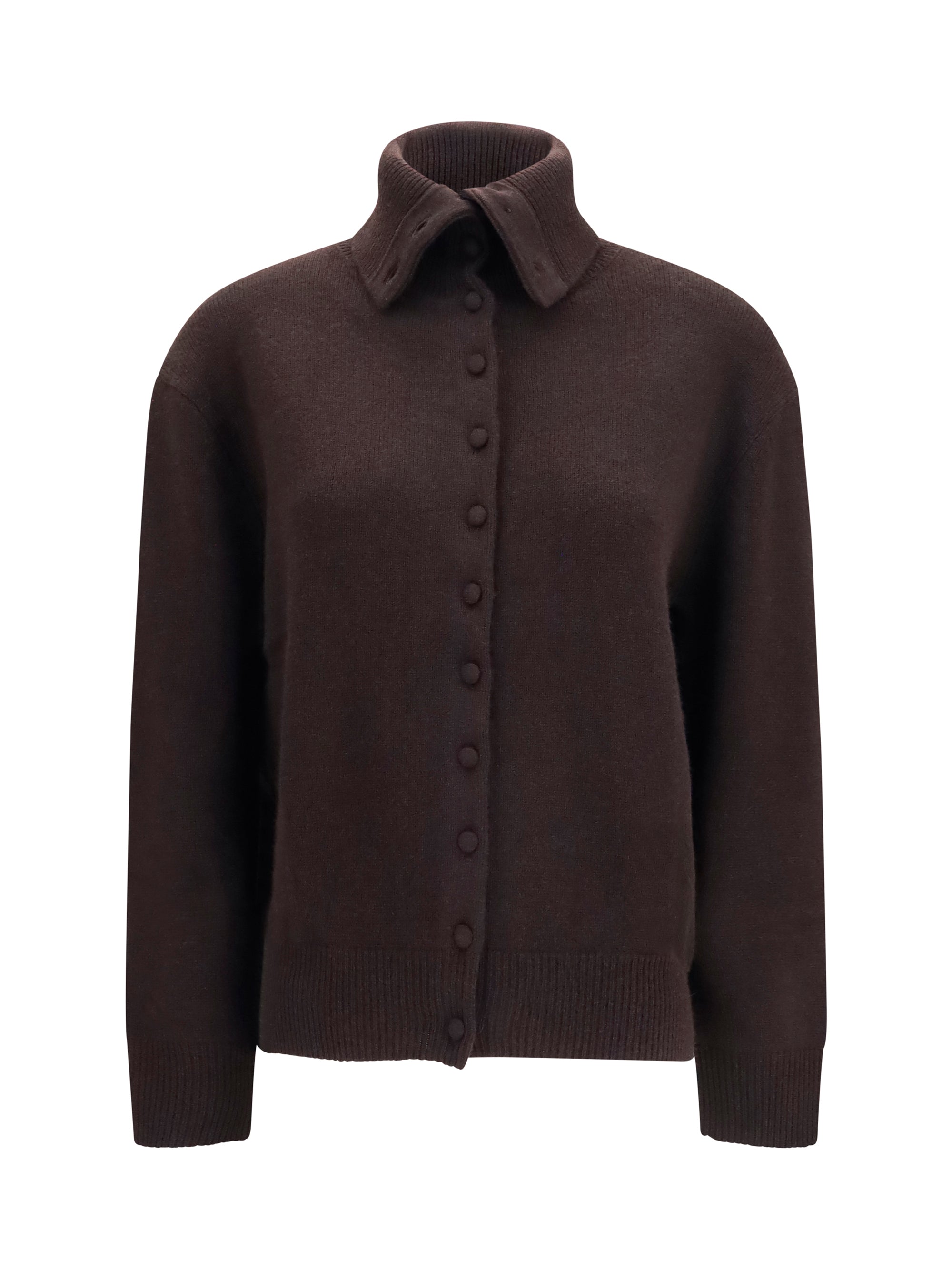 LISA YANG 1 denie cashmere cardigan