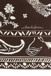 patterned silk scarf