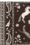patterned silk scarf