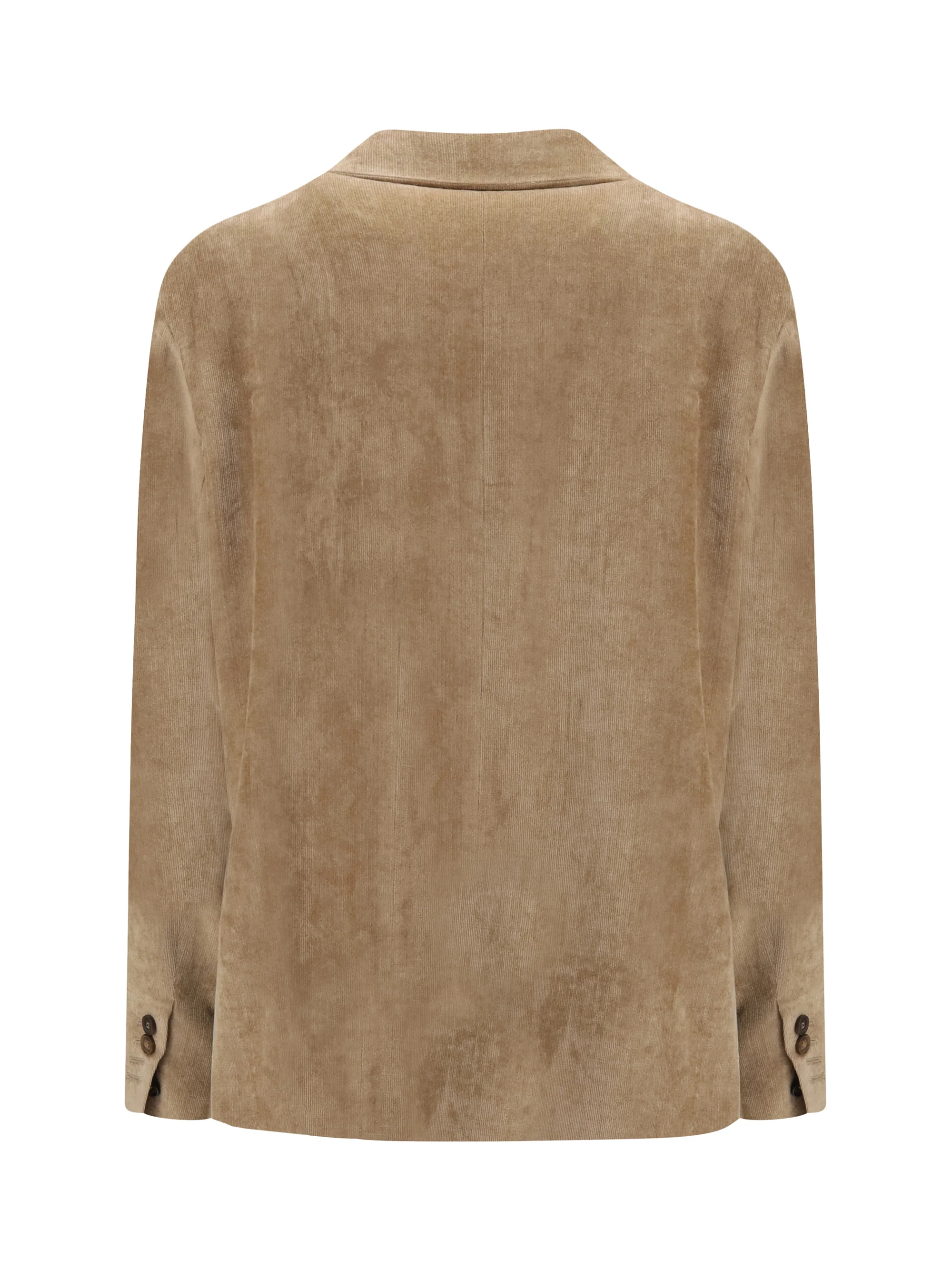 BRUNELLO CUCINELLI 38 fluid corduroy jacket with monile