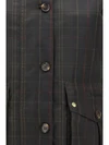 marena check waxed jacket