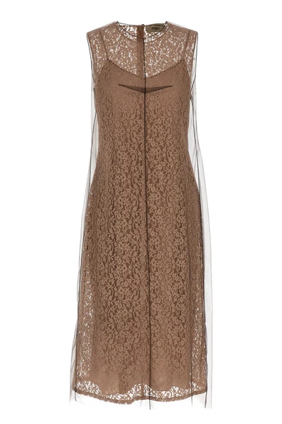 floral lace midi dress