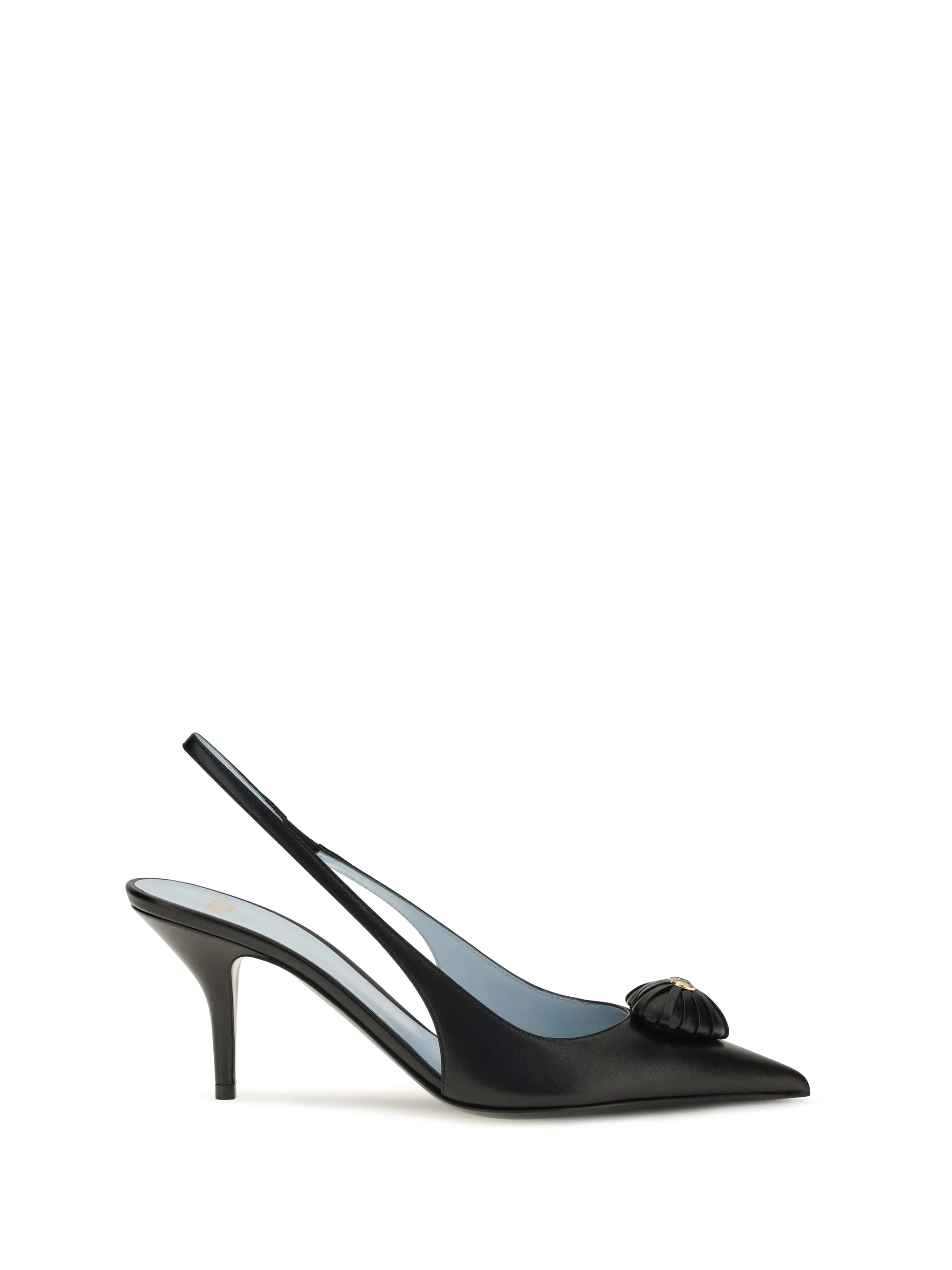 VALENTINO GARAVANI 36 coeur royal slingback leather pumps