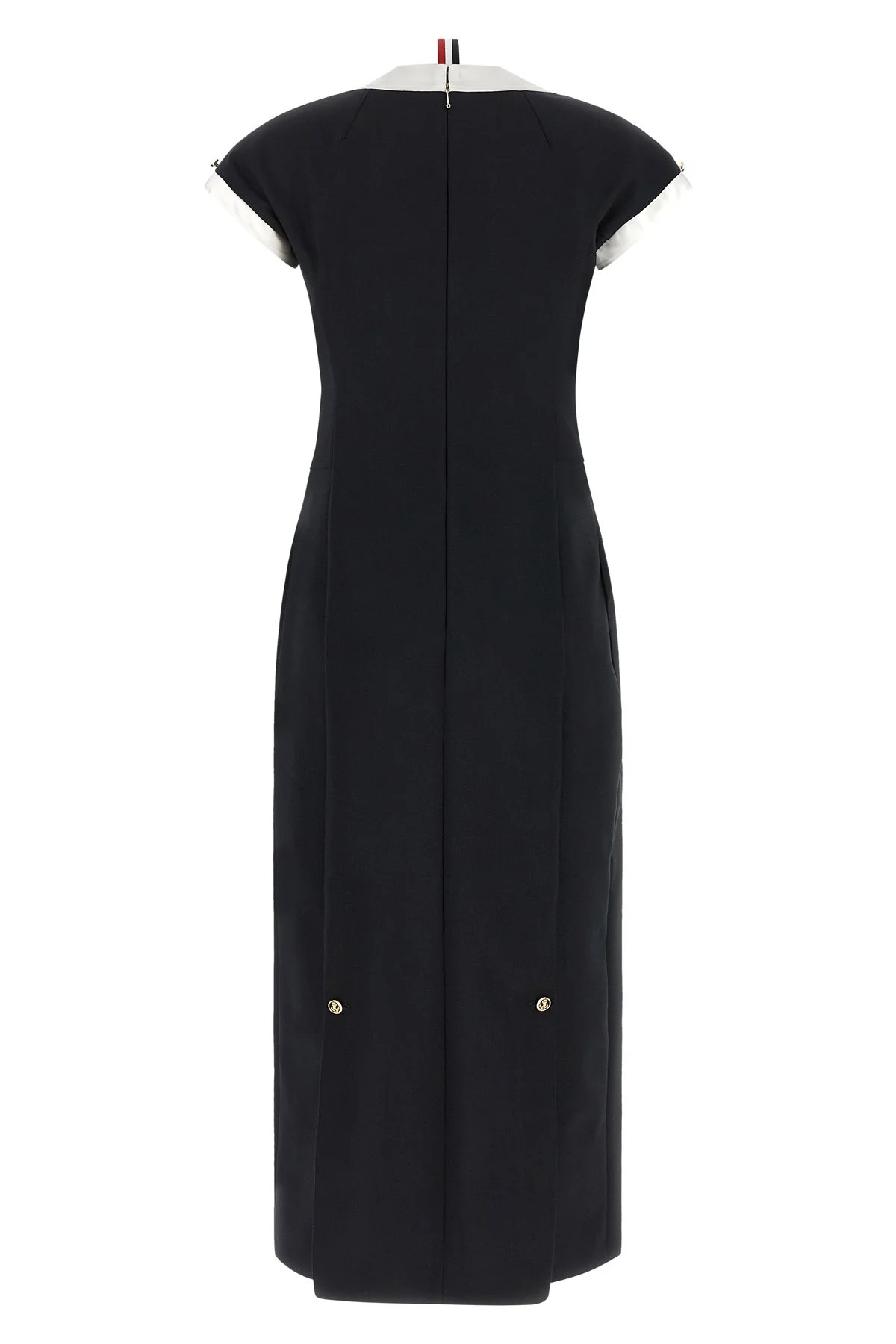 THOM BROWNE 38 the thom browne couture sleeve polo dress redefines sartorial codes through a