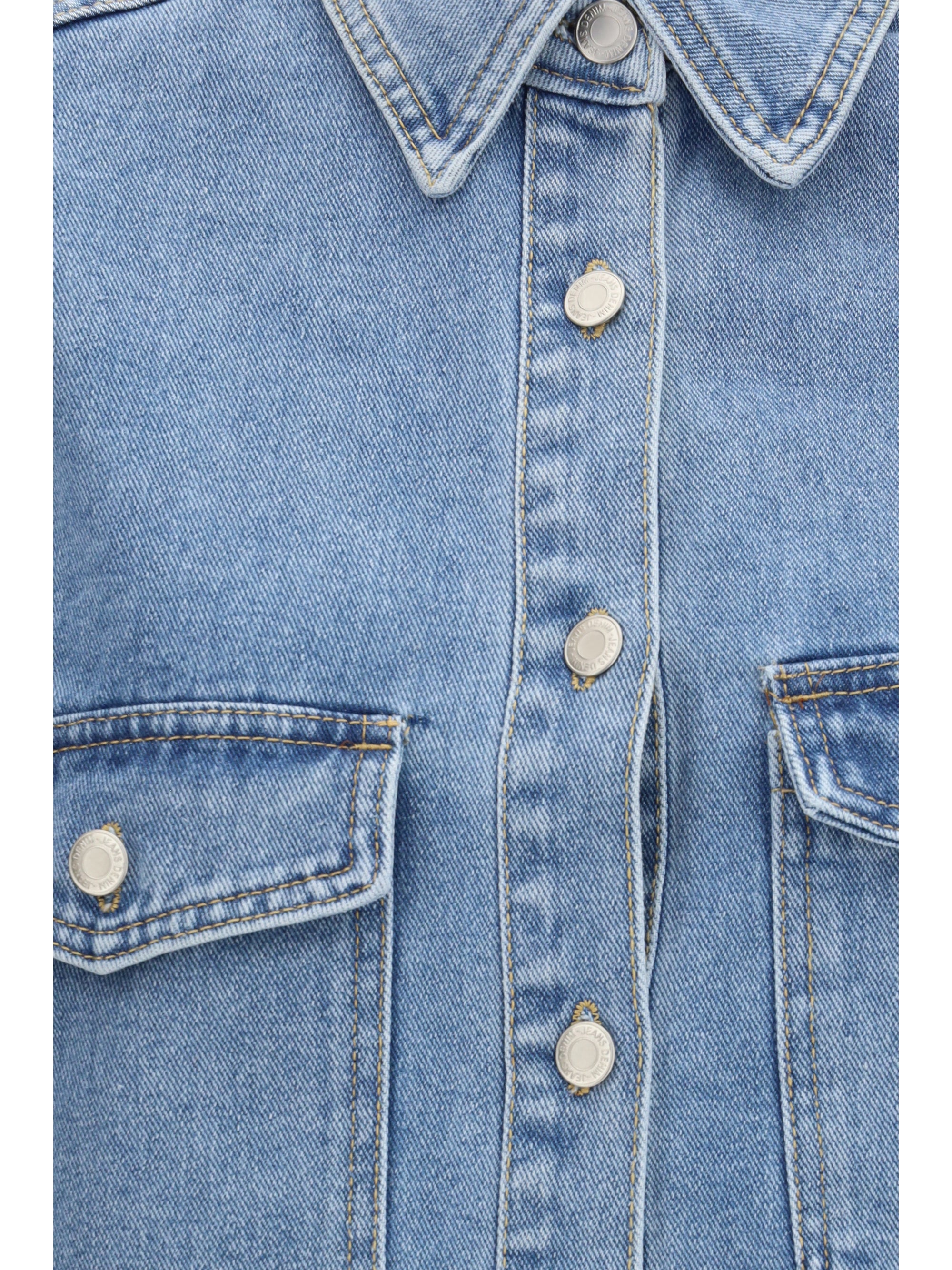 denim jacket with sequin details