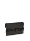 leather wallet with buckle detail
