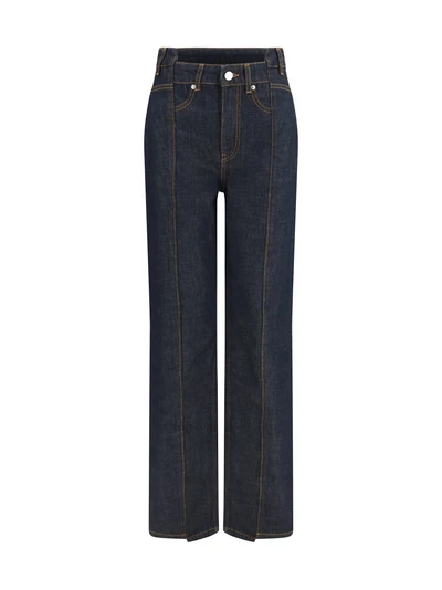 slub denim fold jeans