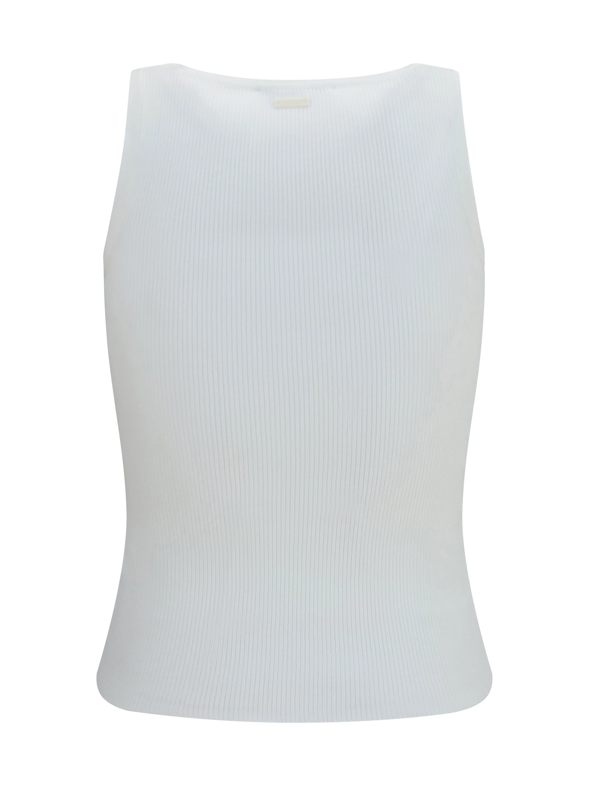 ribbed jersey tank top
