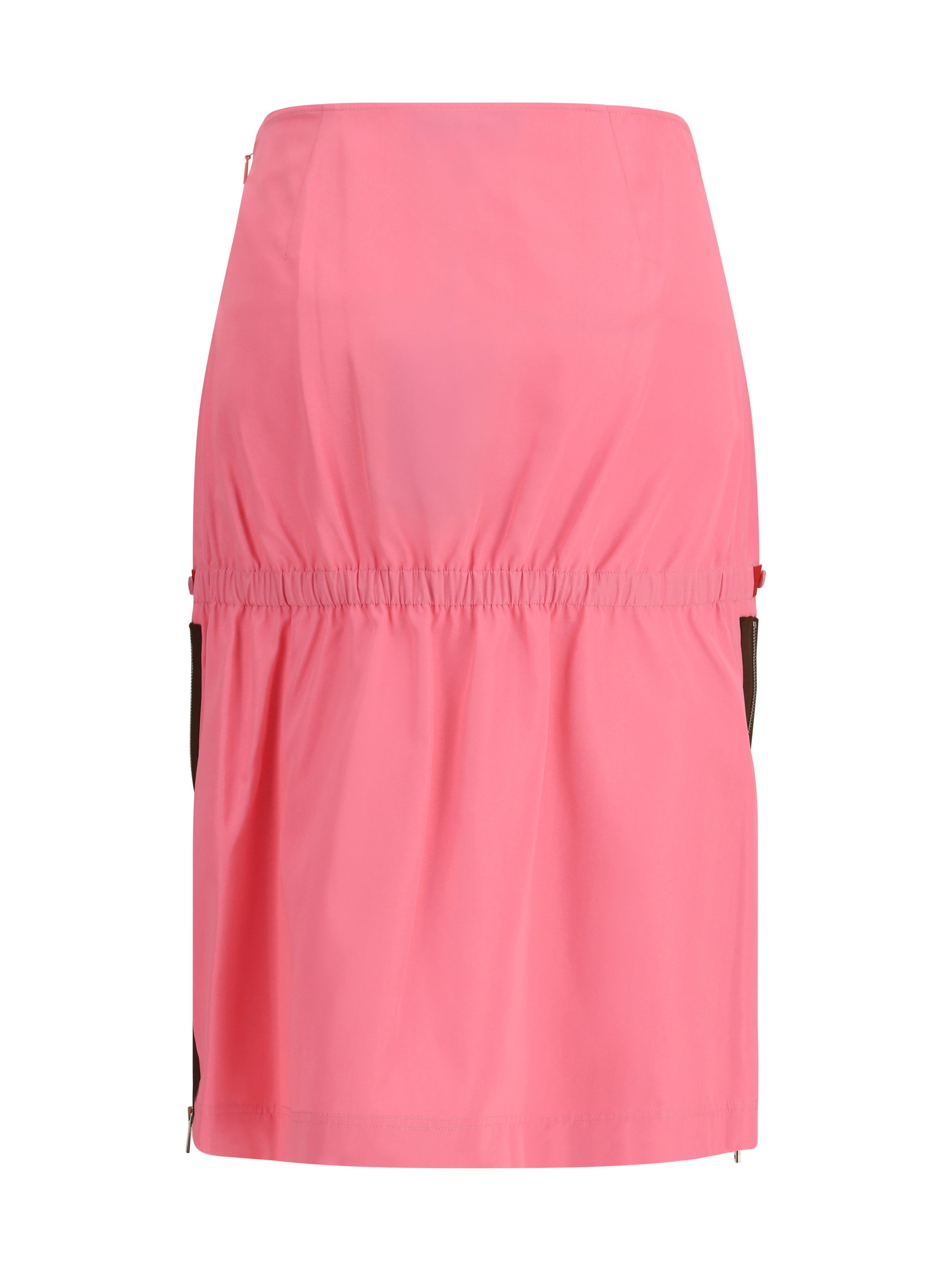FENDI 42 midi skirt with zip detailing and elasticated waist
