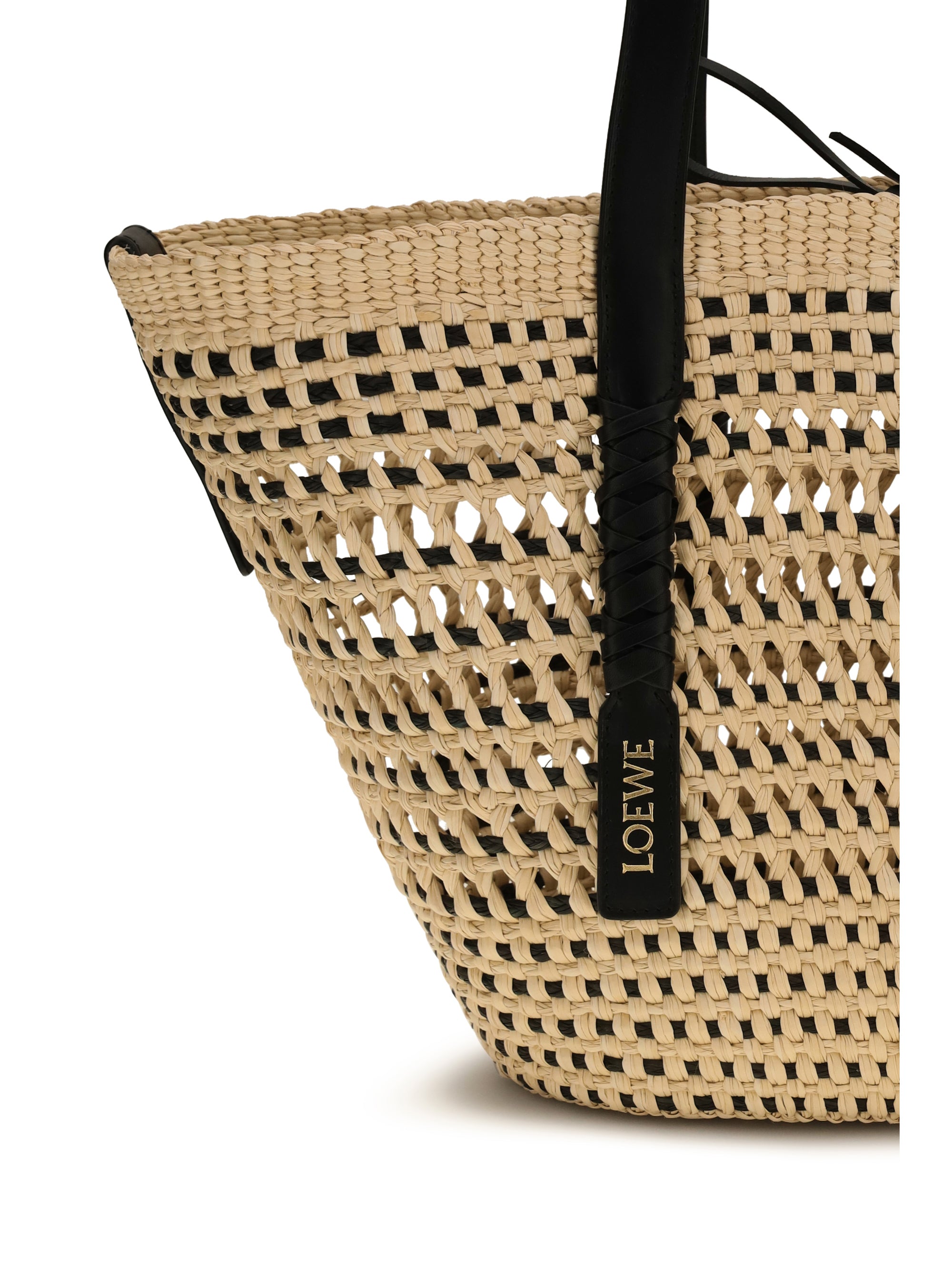 Medium Braid Basket Raffia Tote