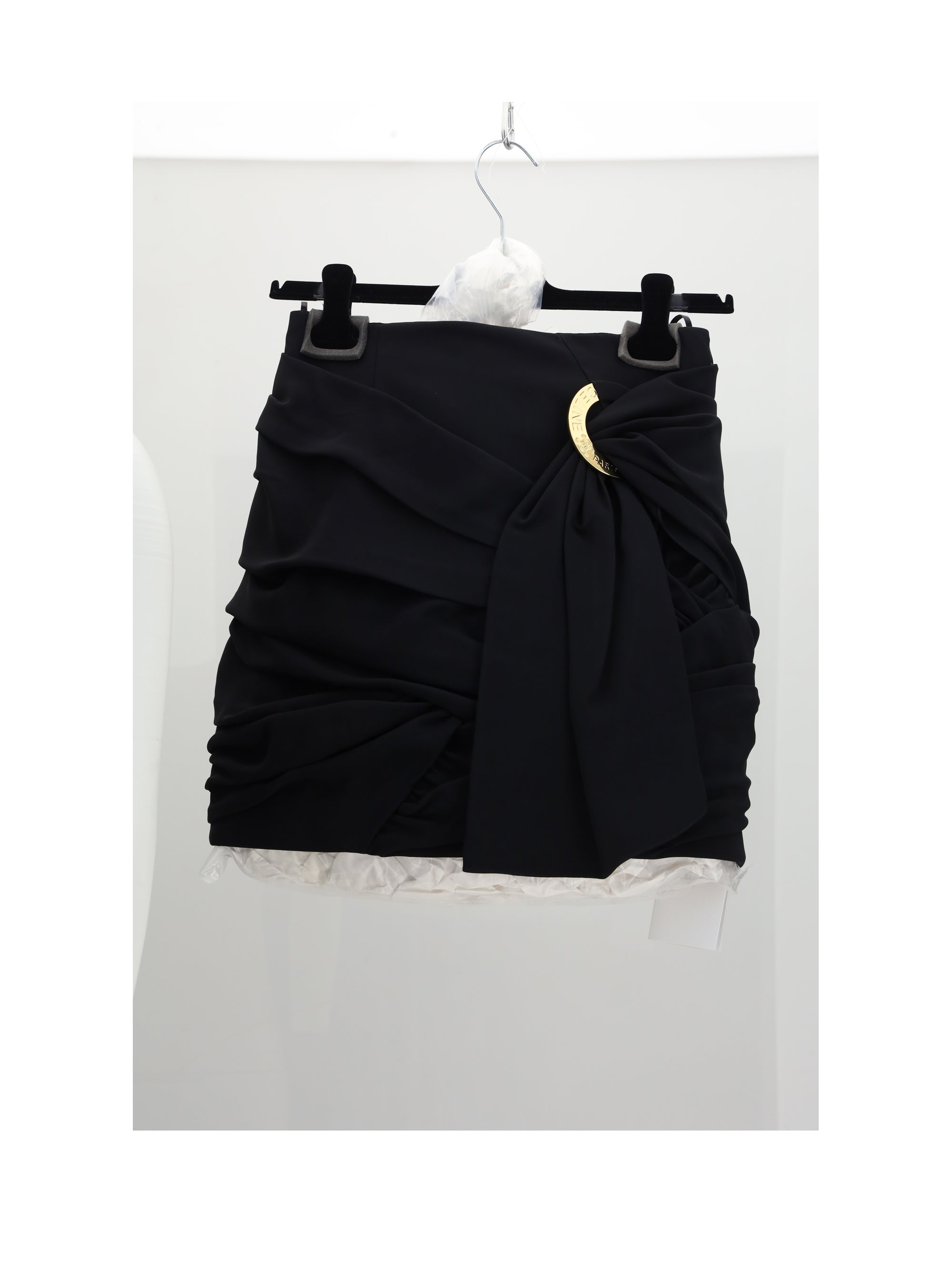 CELINE 36 draped mini skirt