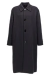 single-breasted double wool coat