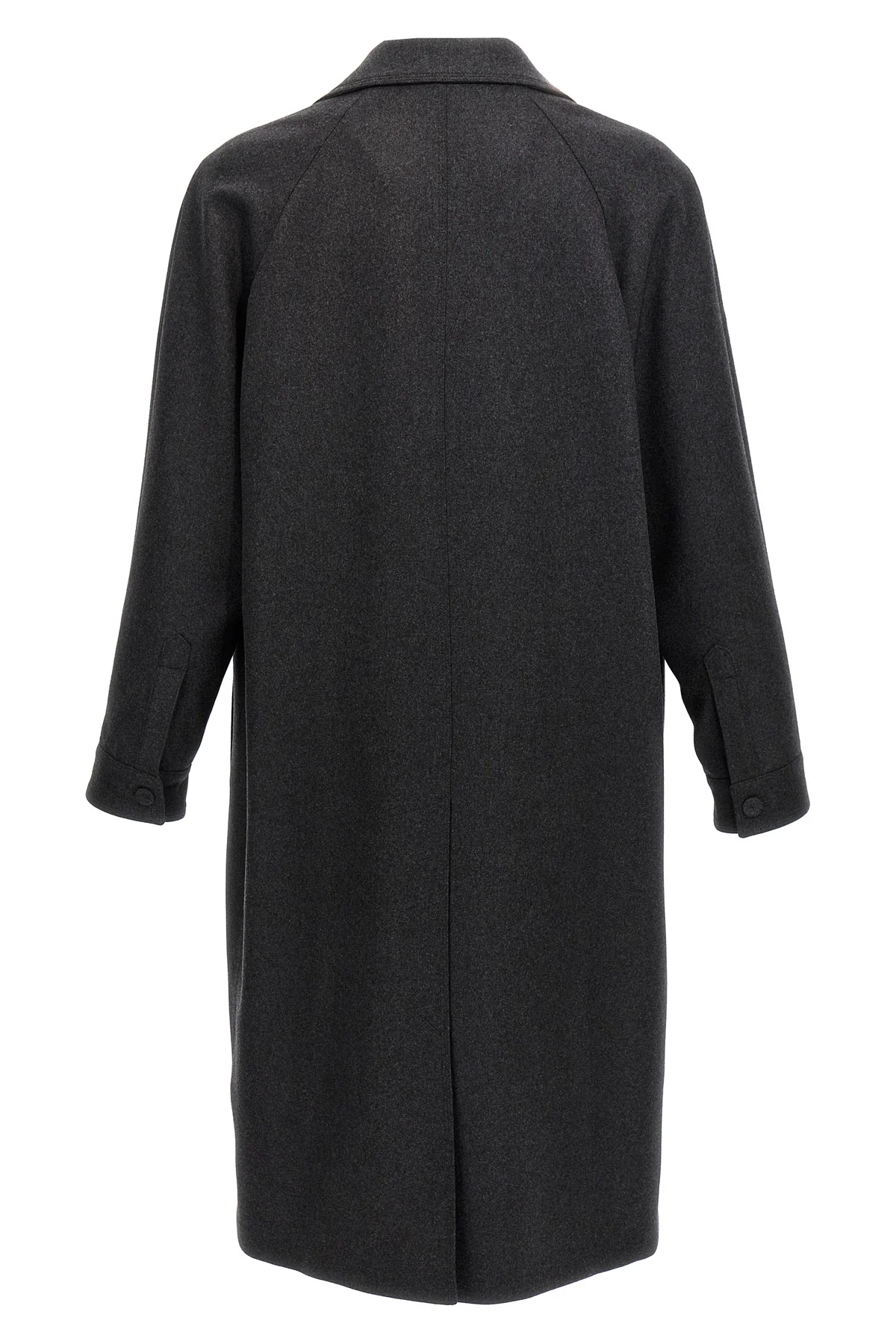 single-breasted cashmere coat