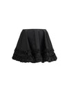 duchesse nylon mini frill skirt