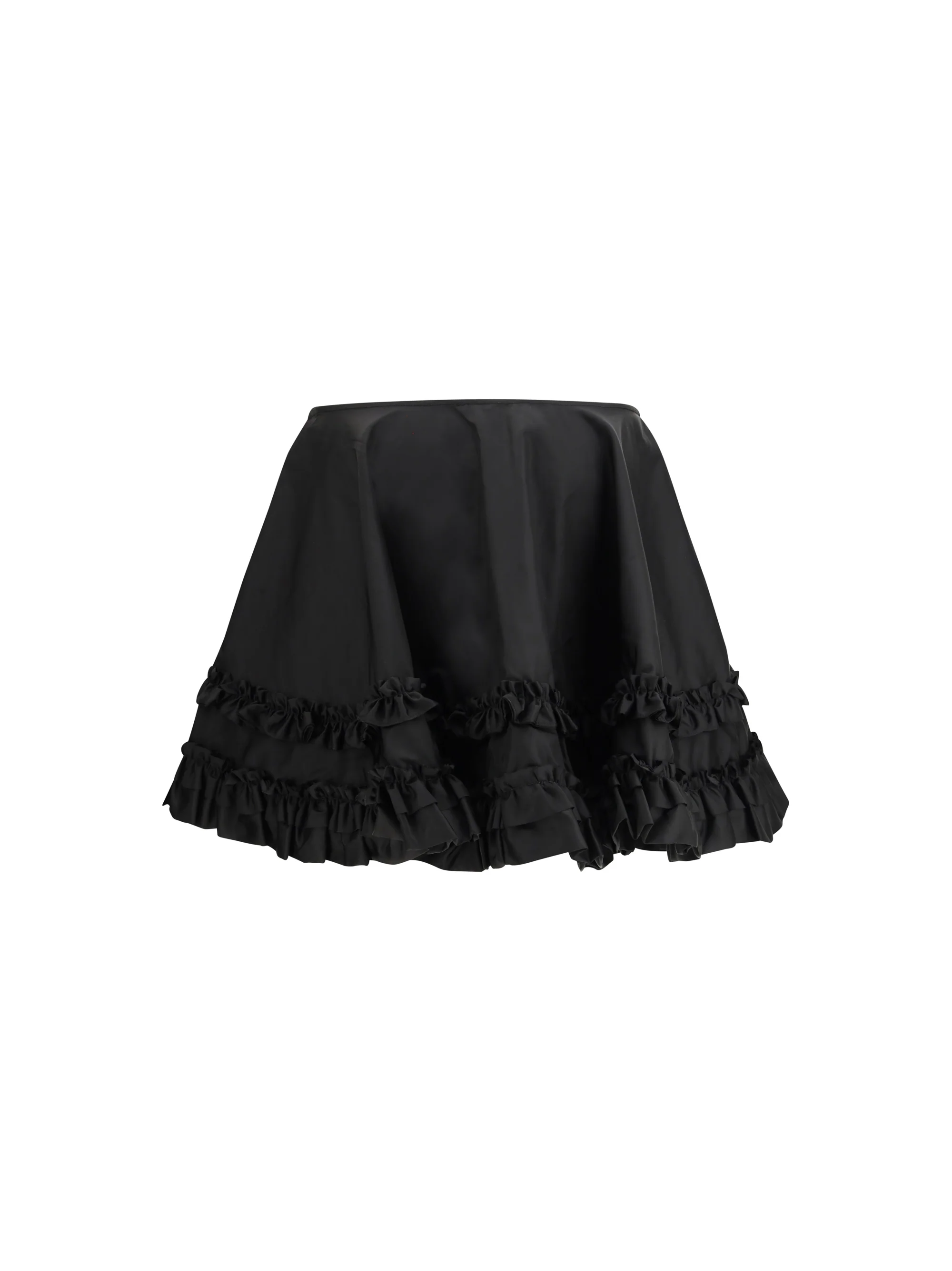 duchesse nylon mini frill skirt