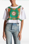 cotton cropped t-shirt