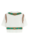 cotton cropped t-shirt