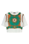 cotton cropped t-shirt