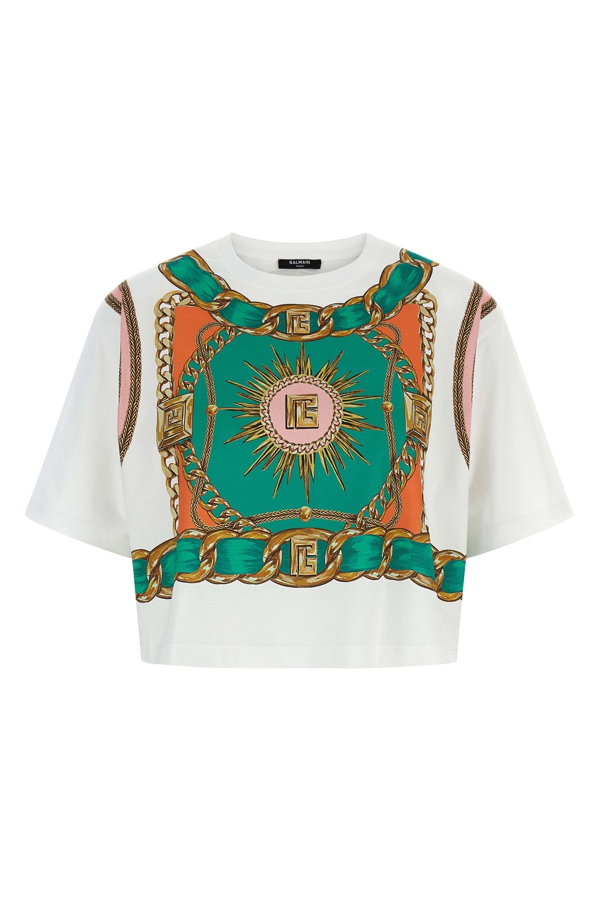 cotton cropped t-shirt