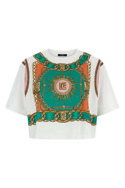 cotton cropped t-shirt