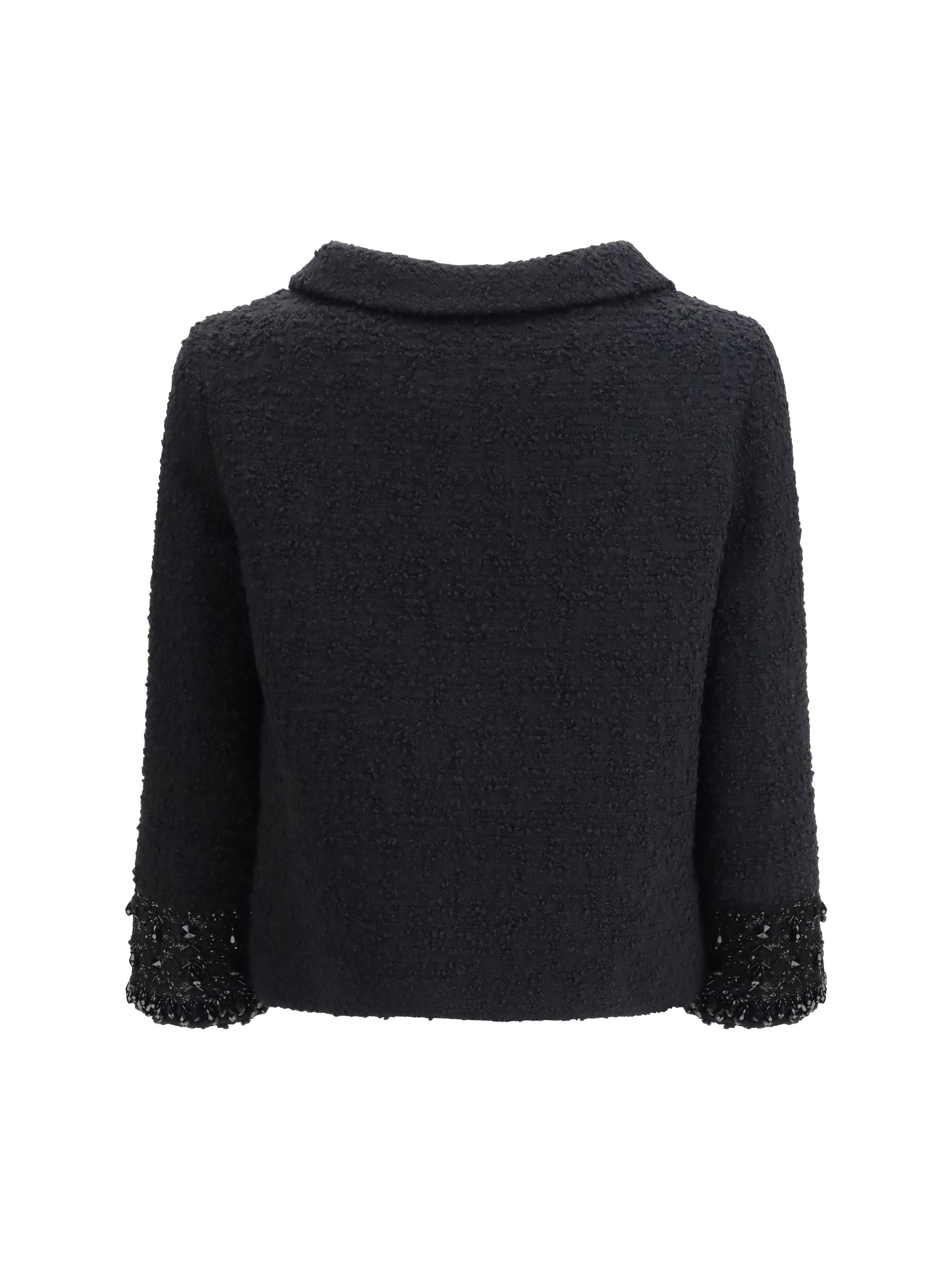 VALENTINO 46 tweed virgin wool jacket