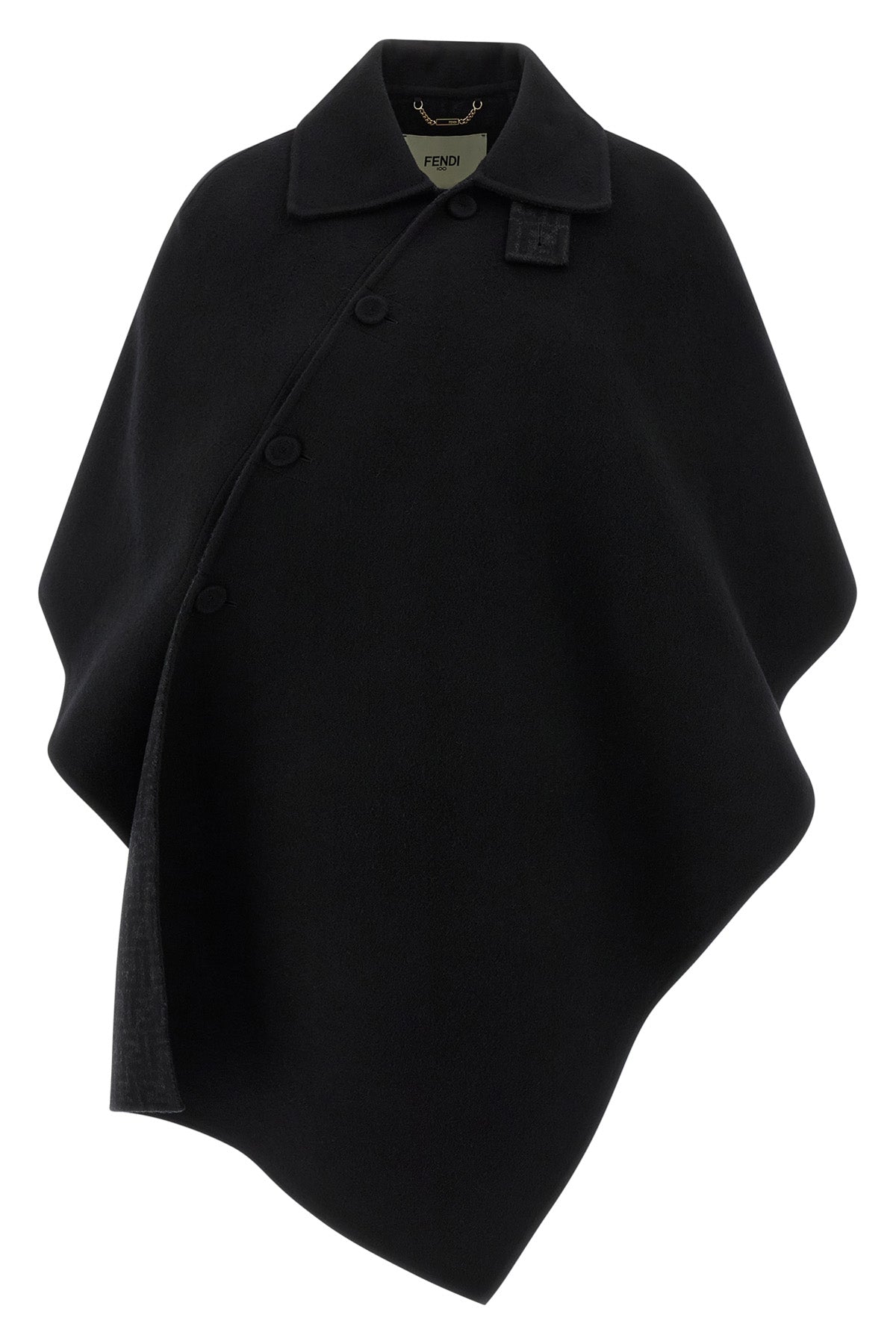 FENDI 40 short double wool wool cape