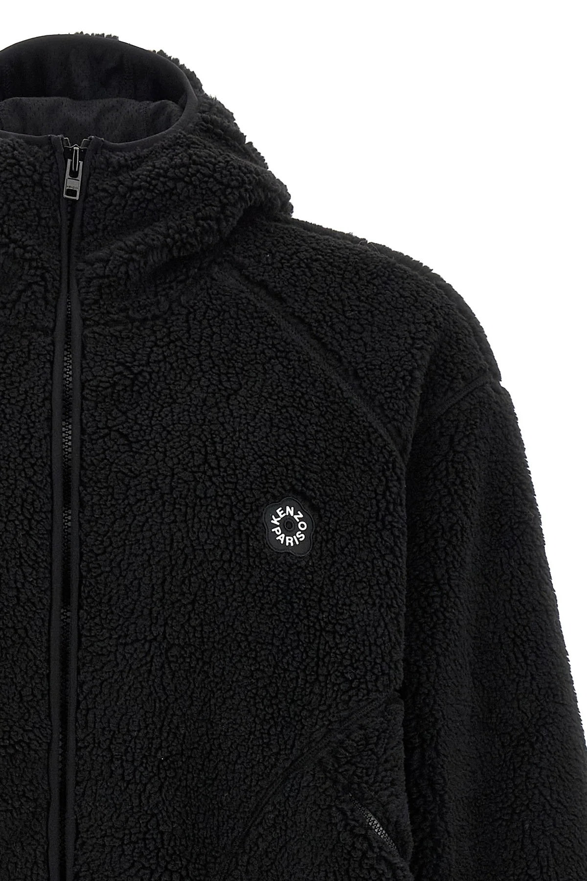teddy-effect hoodie