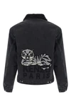japanese stone bleach wash denim jacket