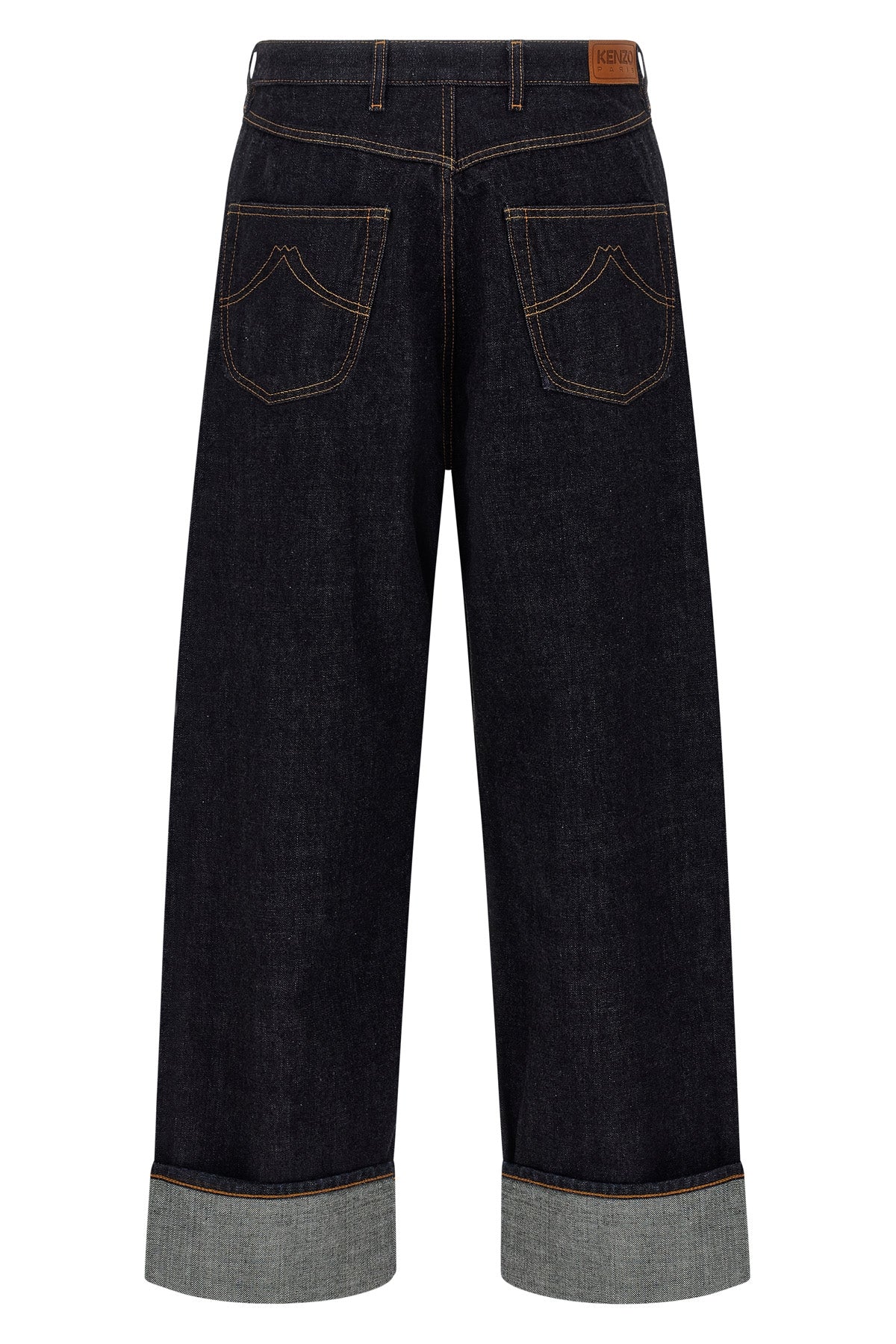 KENZO 30 turn up jeans in cotton denim