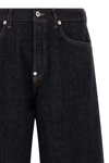 turn up jeans in cotton denim
