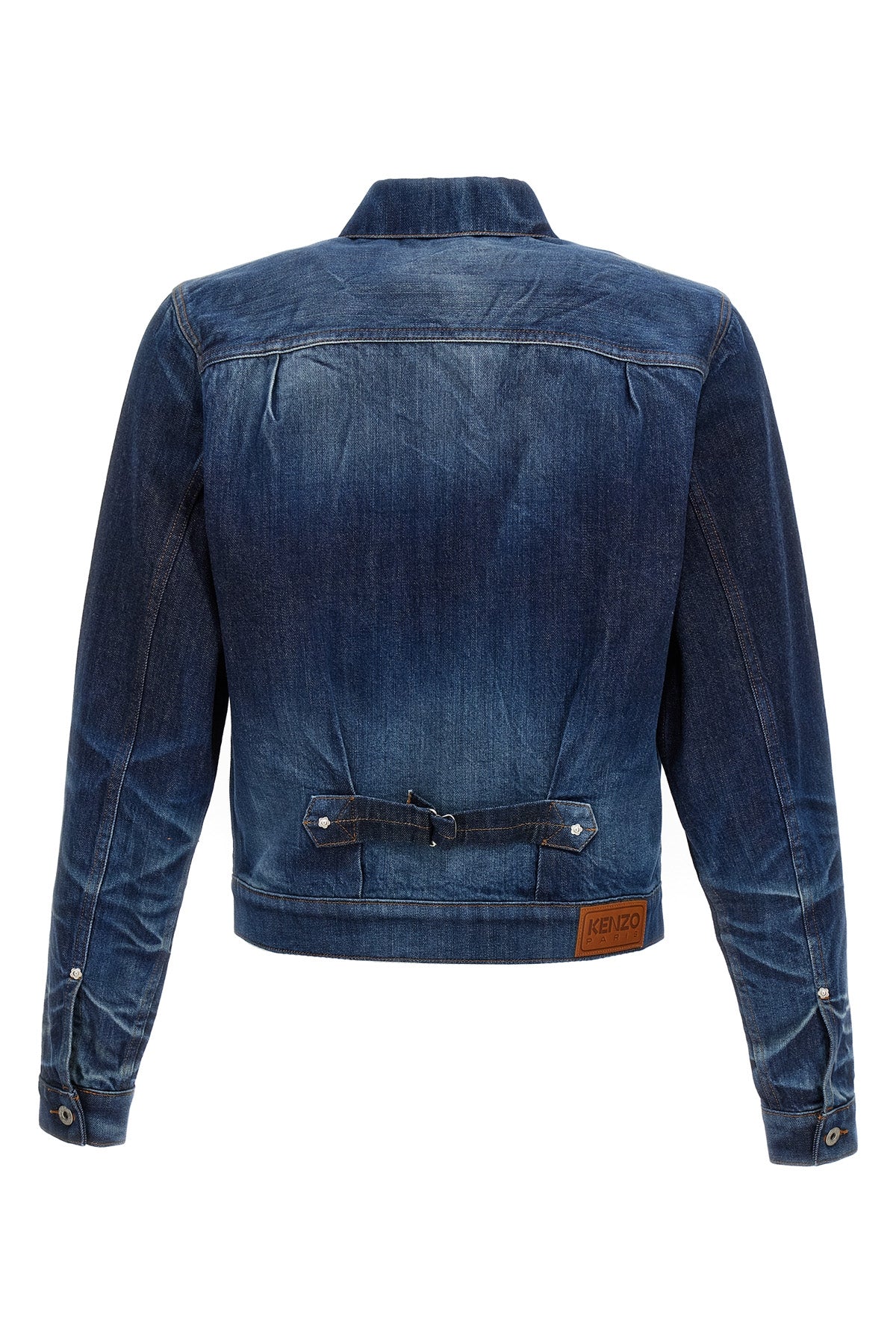 KENZO L kuroki dirty stone bleached japanese denim jacket