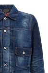 kuroki dirty stone bleached japanese denim jacket