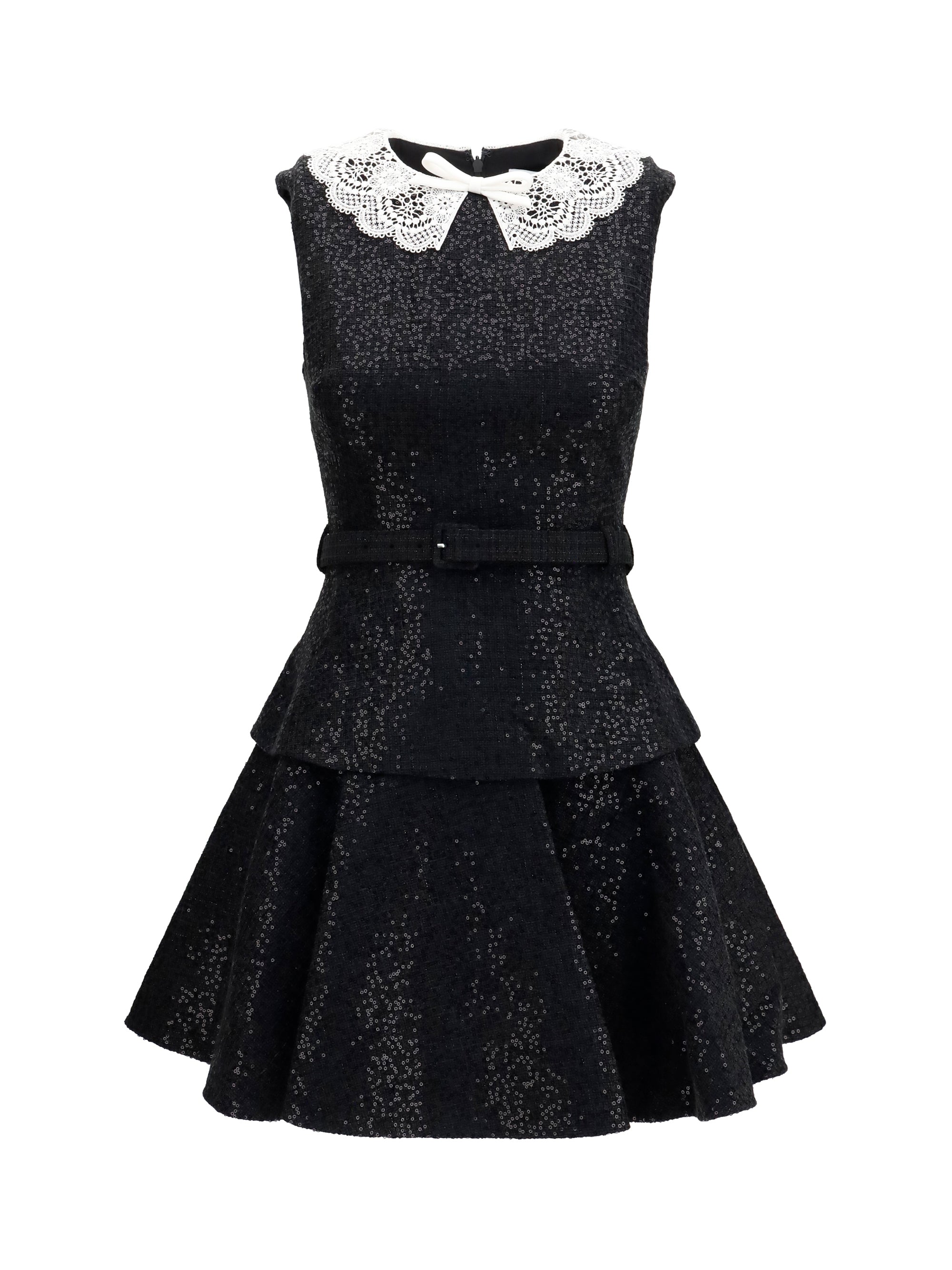 SELF-PORTRAIT 6 sequin bouclé dress