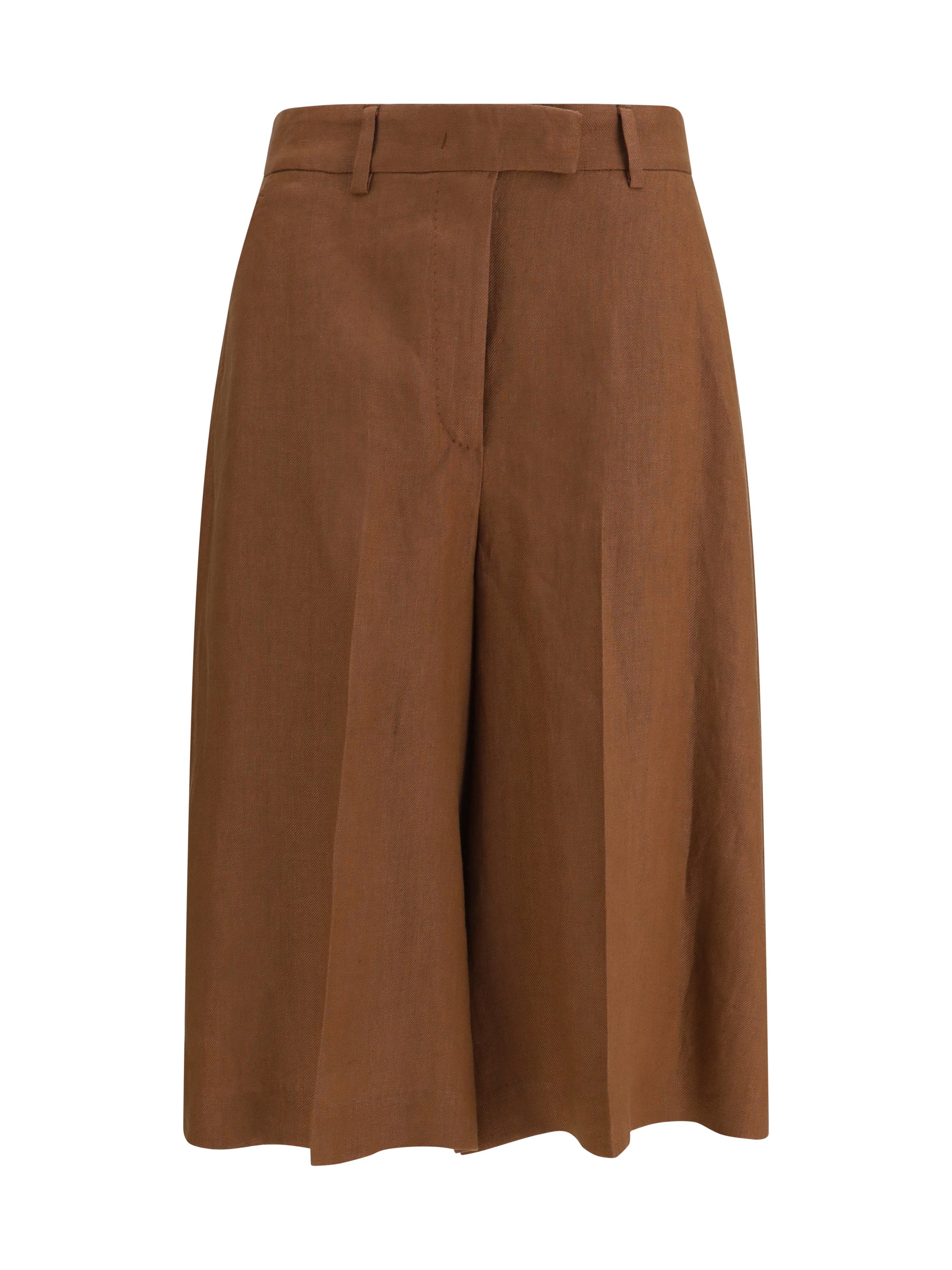 LARDINI 38 straight-leg bermuda shorts in twill with pleats
