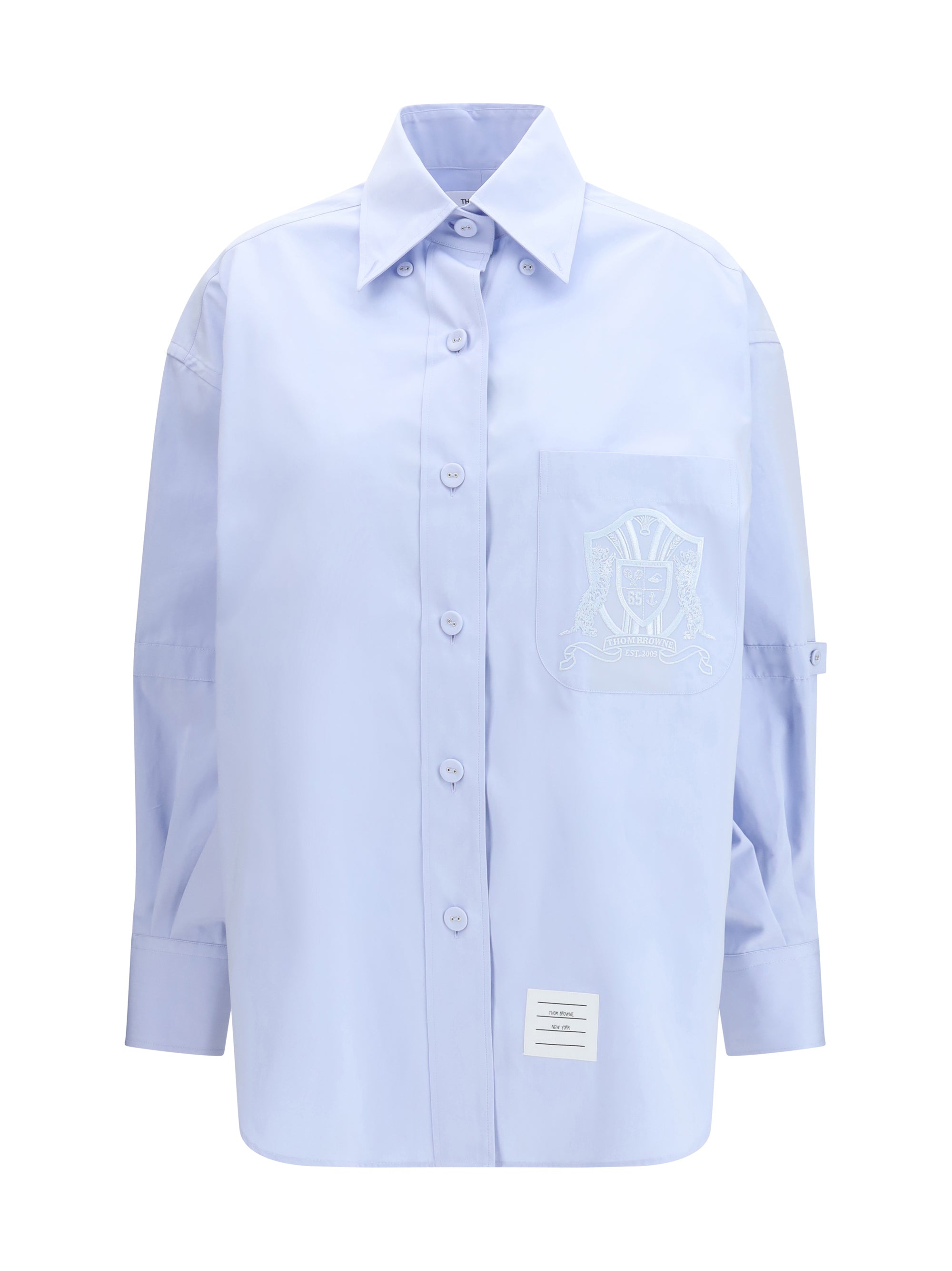 THOM BROWNE 40 oversized cotton shirt 