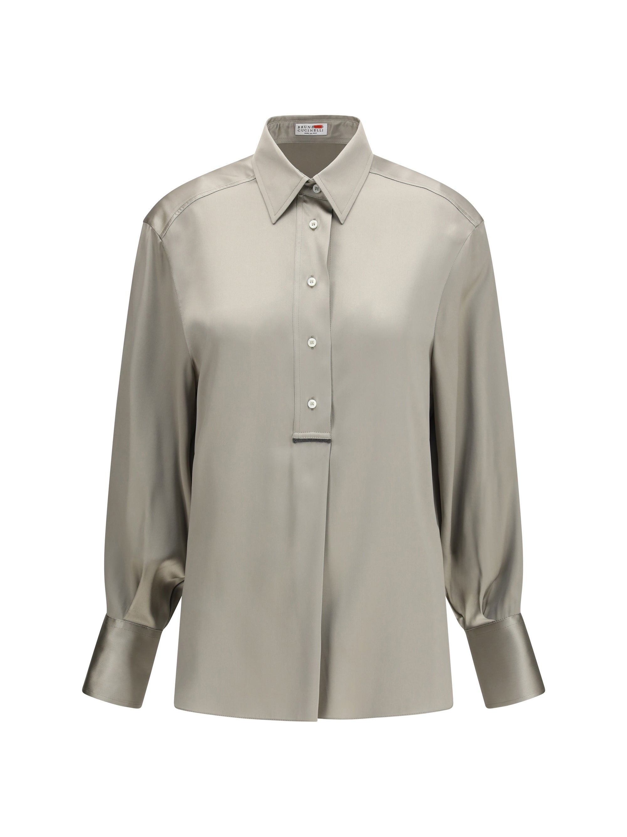 BRUNELLO CUCINELLI S silk satin shirt